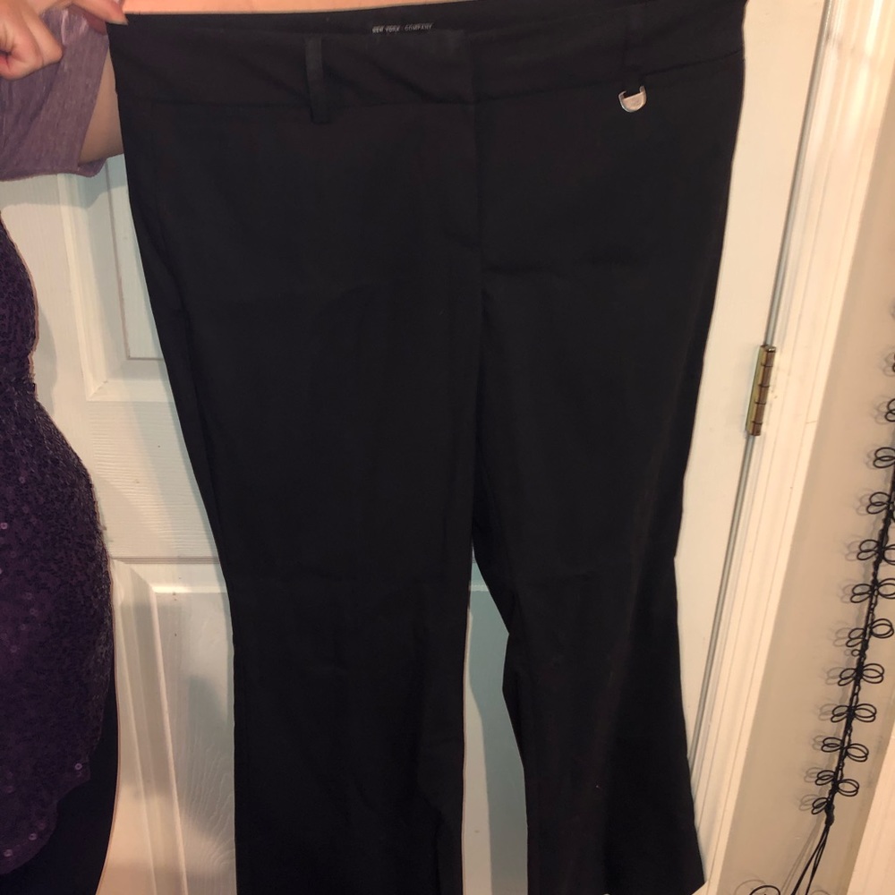 New York and Co black bootleg pants size 12